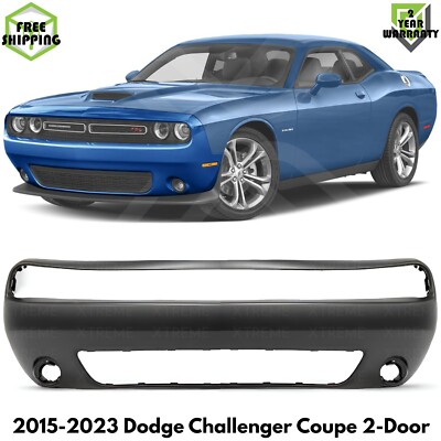 Front Bumper Cover Fascia Paintable For 2015-2023 Dodge Challenger Coupe