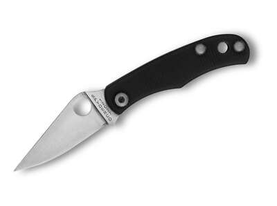 Spyderco Bug G10 Black PlainEdge 42a Taschenmesser 12C27 Slipjoint C133GBKP