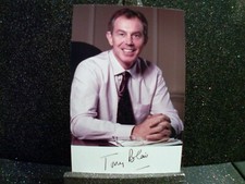 Tony Blair Pre-Print Original Cast Card. Tv Prime Minister England Parliament