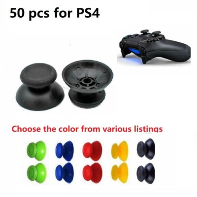 50X Analog Thumbstick Joystick Button Cap For Sony PlayStation 4 PS4 Controller