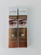 2 PACK SADOER SNAIL ESSENCE EYE CREAM MOISTURIZE EYE SKIN 0.7 FL OZ