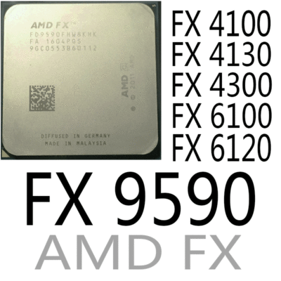 AMD Series FX 4100 FX 4130 FX 4300 FX 6100 FX 6120 FX 9590 AMD FX CPU ...