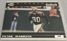 2001 Pacific Invincible Football Peter Warrick Cincinnati Bengals Widescreen #d