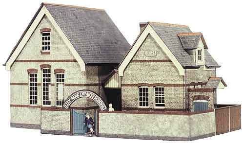 The village school - Superquick B31 - OO Building Card kit
