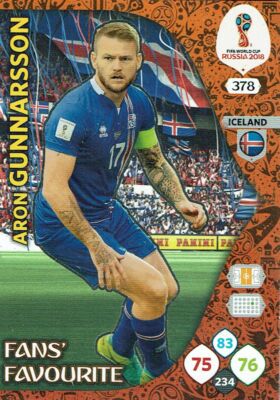 Panini World Cup 2018 Russia WM Fans' Favourite Nr. 378 Aron Gunnarsson