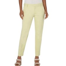LIVERPOOL Kelsey Trouser Knit Stretch Ankle Slim Pant Banana Yellow NWT 0 25