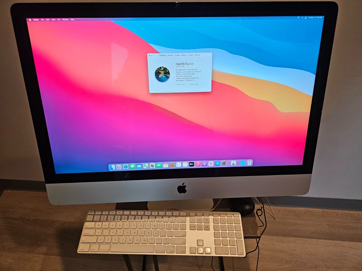 Apple iMac 27インチ Retina 5K 2014 32GB 3TB Apple iMac with Retina 5K display 2014 Released Apple Desktops