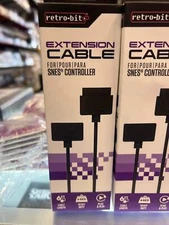Super Nintendo SNES Controller Extension Cable 6ft Retro-Bit NEW NA42225