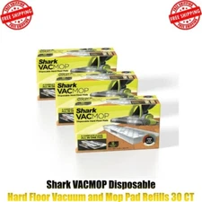 Shark VACMOP Disposable Hard Floor Vacuum and Mop Pad Refills 30 CT