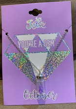 JUSTICE BIRTHSTONE OCTOBER NECKLACE 17  -20  YOU  RE A GEM SHIMMERING SUPER CUTE 