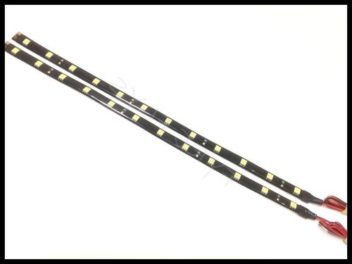 2x 12" Verde 12 SMD LED Impermeable Moto Tira Luces LED Bajo Resplandor #B4 - Imagen 3 de 4