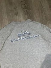 Vintage 90s Quicksilver Chrome Surf Wear Long Sleeve Tshirt Size Large