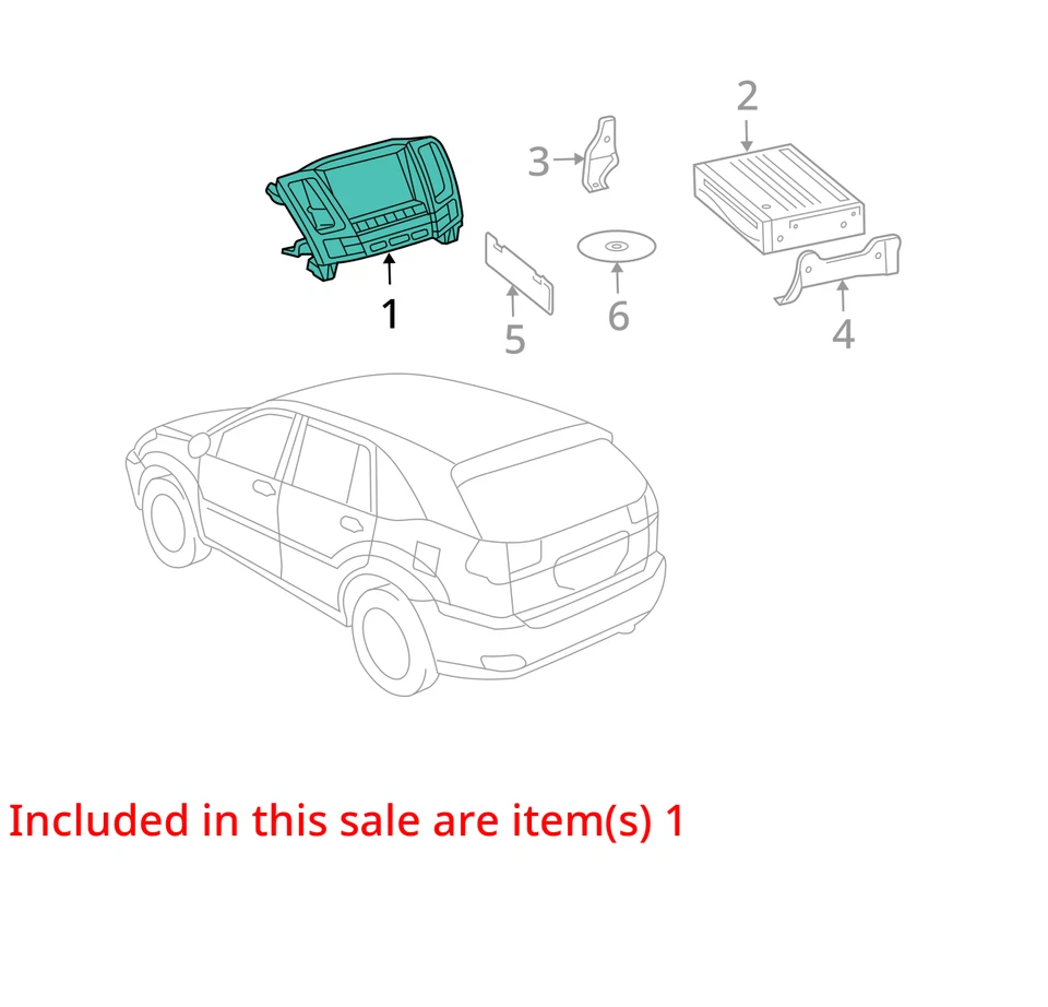 Info-GPS-TV 屏幕显示屏幕仪表板 AWD 适合 08-09 LEXUS RX400h 30341408 — 第 3/4 张图片