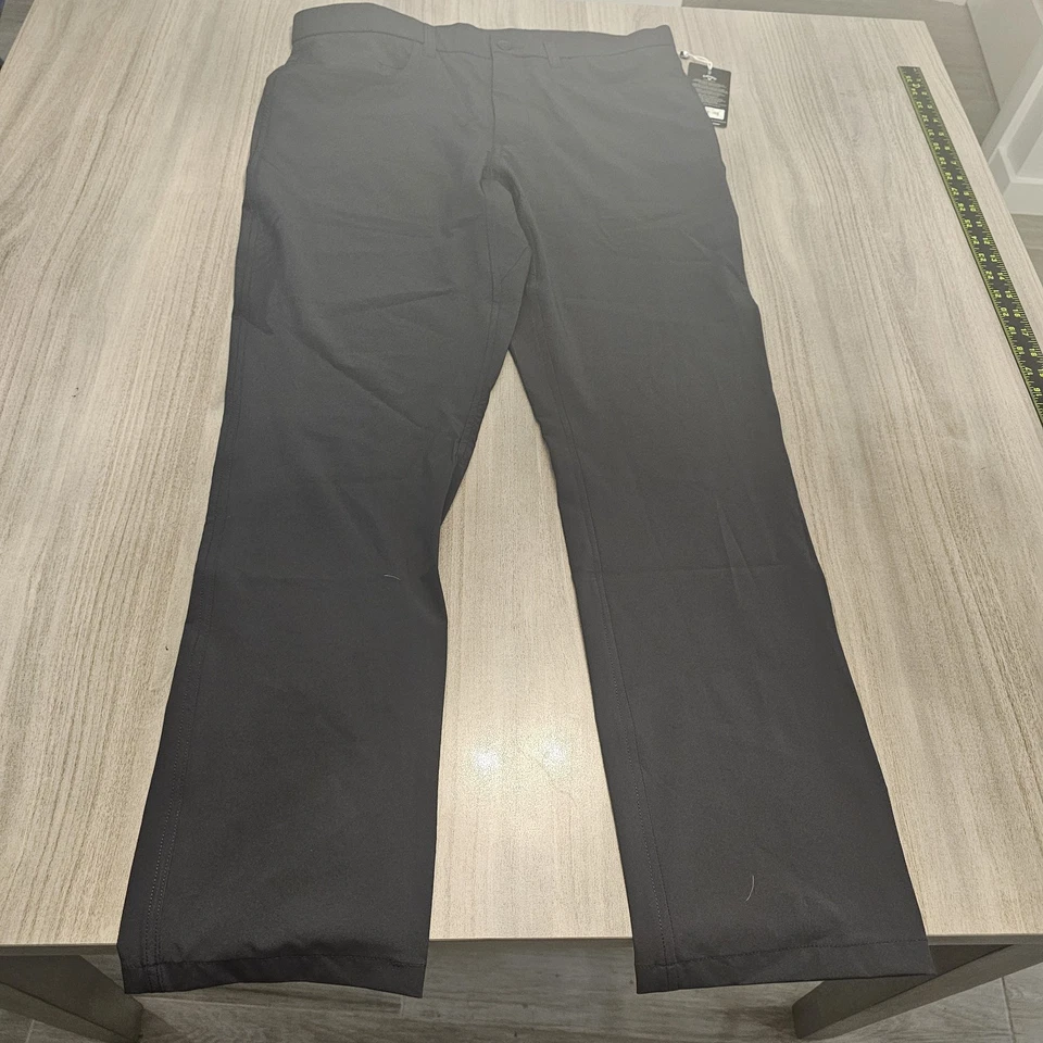 $118 Callaway Premium Hombre 5 Bolsillos Pantalones Elásticos 34x32 Golf Cielo Nocturno P1 Foto 2 de 4