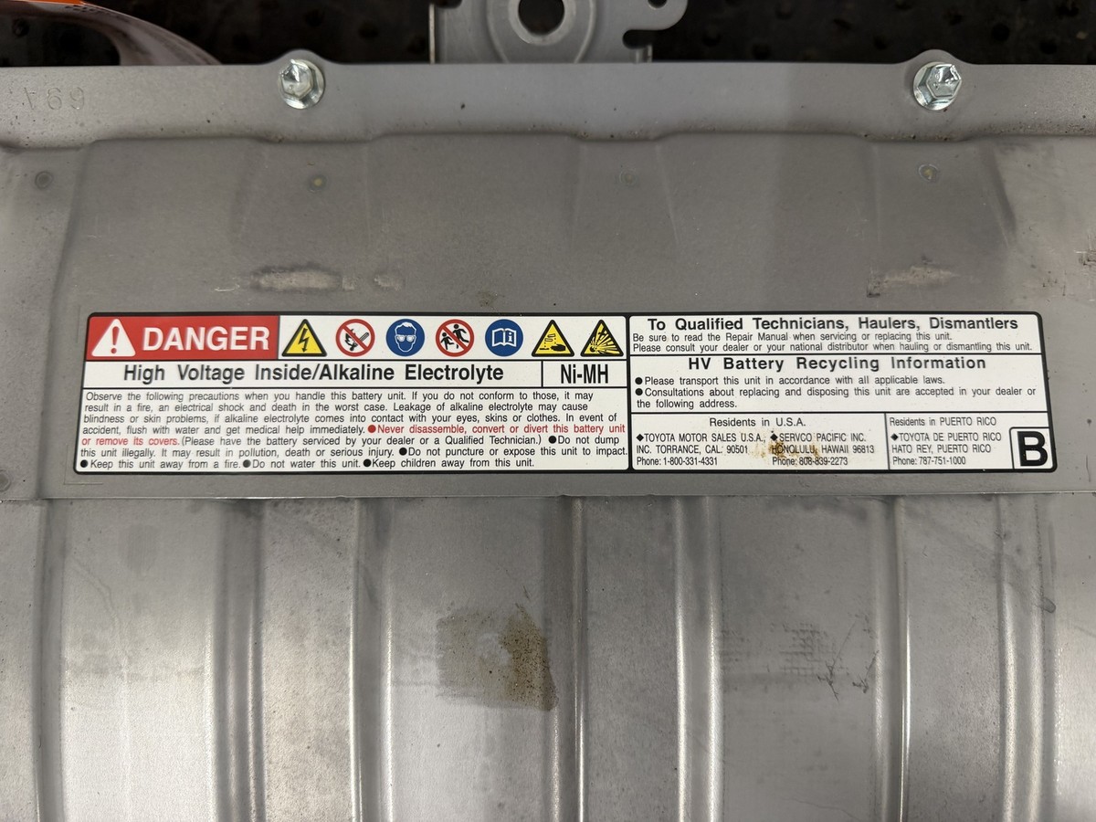 16-18 PRIUS HYBRID NICKLE METAL HYDRIDE BATTERY NiMH VIN B 5TH