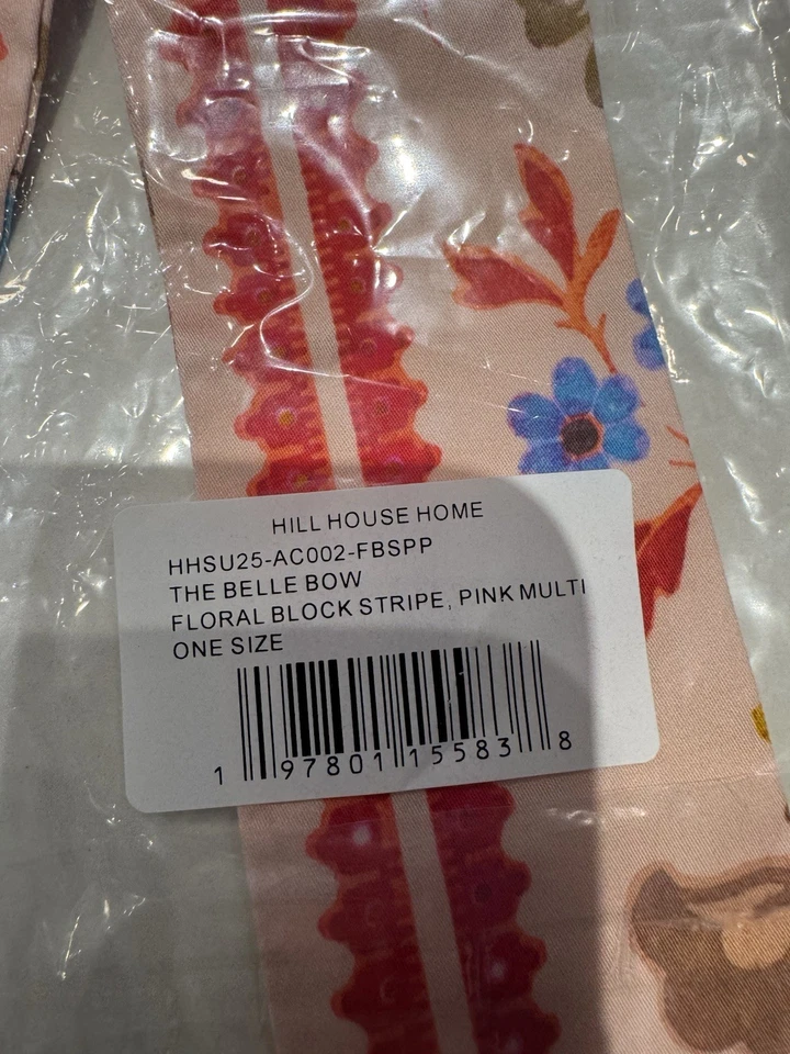 HILL HOUSE HOME-BARRETÓN BELLE-RAYA BLOQUE FLORAL ROSA-¡TOTALMENTE NUEVO! Foto 4 de 4