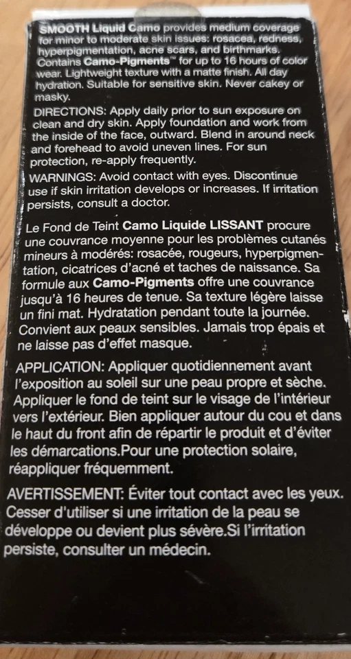 Dermablend Smooth Liquid Camo Medium Coverage Foundation w/SPF25  Linen 0C 1 oz - Image 3 of 4