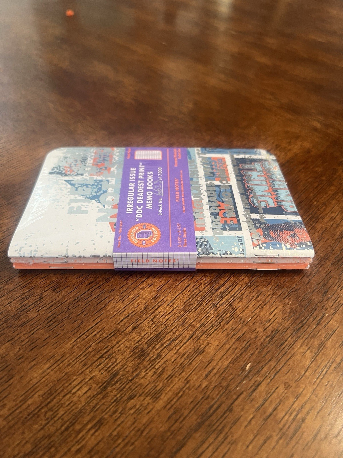 Field Notes Notebooks DDC Deadest Print New Sealed Pack 3 Notebooks 