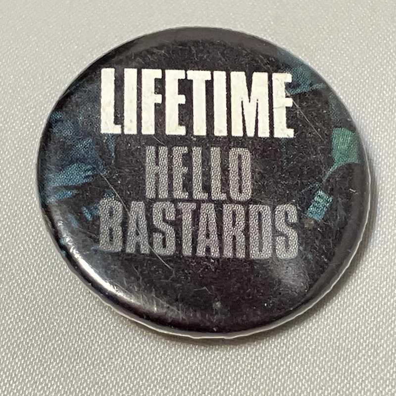 Lifetime Hello Bastards Pinback Button Hardcore Emo 1995 Vintage Kid Dynamite