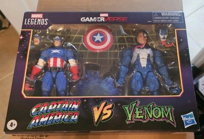 Marvel Legends Series Gamerverse Captain America vs. Venom 6-Inch Action Figures