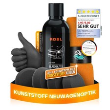 ADBL Blackouter Set Kunststoffpflege 200ml + SONAX Schwämme 7-teilig