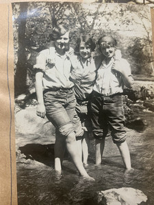 100 year old 1922-26 Stanford University photo album/scrapbook. Over 150 photos.