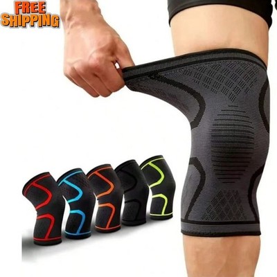 1Pcs Copper Compression Knee Sleeves Support Brace Joint Pain Relief Sport Gym