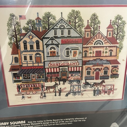 Dimensions Crewel Embroidery Kit Derby Square Charles Wysocki 1990 New Vintage - Picture 3 of 6