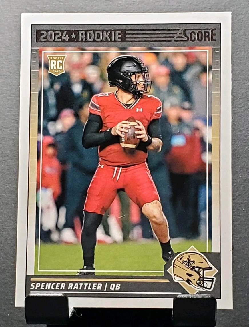 2024 Panini Score #345 Spencer Rattler RC SAINTS Rookie football card🏈NM/MT