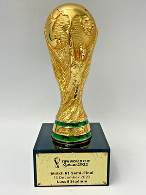 Ultra Rare Soccer QATAR 2022 FIFA World Cup Trophy Cup Semi-Final