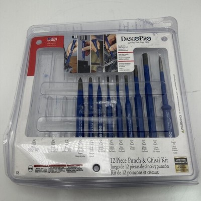 9 Piece Punch Kit , Made in the USA, VN70088 88 (COMES AS SEEN, MISSING CHISELS)