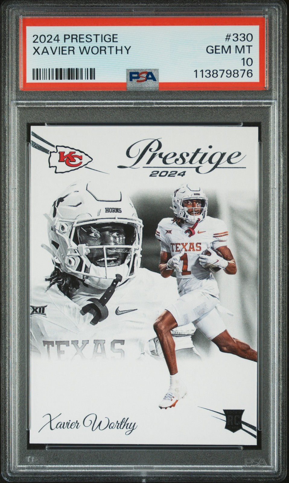 Xavier Worthy Panini Prestige #330 Base