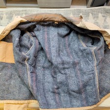 Vtg Carhartt Blanket Lined Coat Chore Jacket Tan/Brown