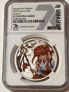 2022 Manga Four Seasons, Autumn, NGC PF 70 Ultra Cameo 1 OZ Silver, 999 minted!