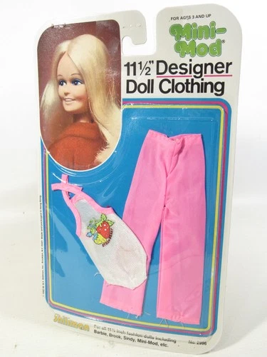 VTG 1982 Shillman Mini-Mod Strawberry Swimsuit Barbie Clone Doll Clothes