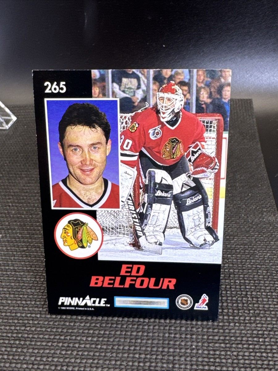1992-93 Pinnacle #265 Ed Belfour MASK Chicago Blackhawks | eBay
