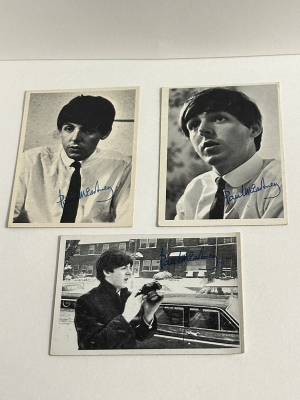 1964 Topps Beatles B&W Series 2 Paul McCartney Lot of 3 - #74, #94 #96
