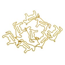 8 Stück Gold Metall Pferd Form Büroklammern...