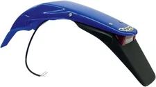 UFO Enduro Fender w/Light Rear Reflex Blue for Yamaha WR250F/WR450F 2003-2006