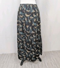 Vintage 90s Floral Maxi Skirt Whimsigoth Fairy Grunge Forest Nymph Romantic A051