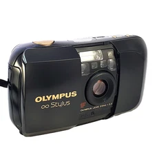 OLYMPUS Infinity μ mju STYLUS AF Point-and-Shoot 35mm FILM Camera Black/Gold