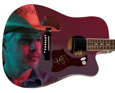 Jason Boland Signed Custom Graphics 1/1 Acoustic Guitar ACOA