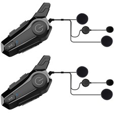 cepkquis Motorcycle Bluetooth Headset Wireless Helmet 2-Way 400M Black