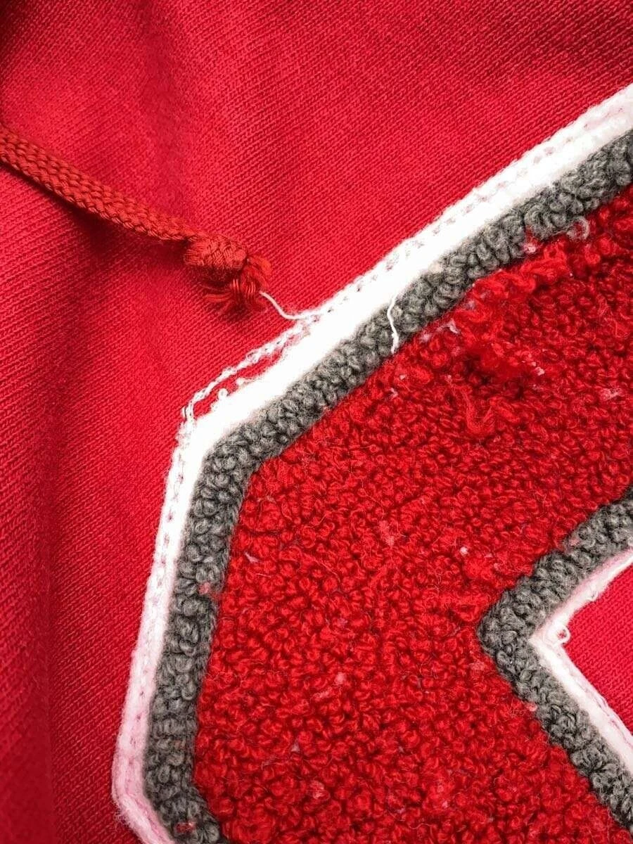 Felpa Supreme con cappuccio XL cotone rosso usata