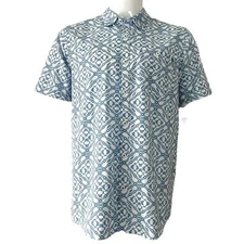 William Murray Shirt Men Size Medium Blue White Rope Nautical Short Sleeve