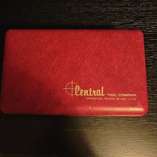 Central Tool Company 260 200 1 Range Dial Indicator Set Usa Red Case