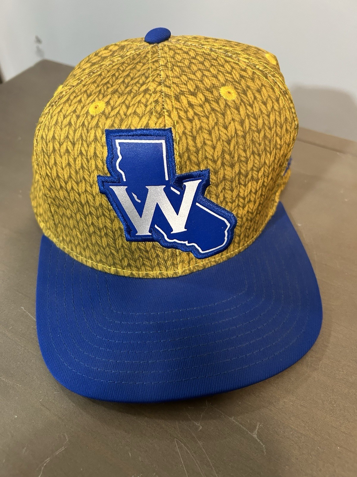 adidas Golden State Warriors NBA Cap Yellow Blue Basketball 