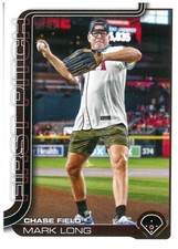2025 Topps Series 2 Mark Long First Pitch #FP2-5 Reality Star Insert Arizona
