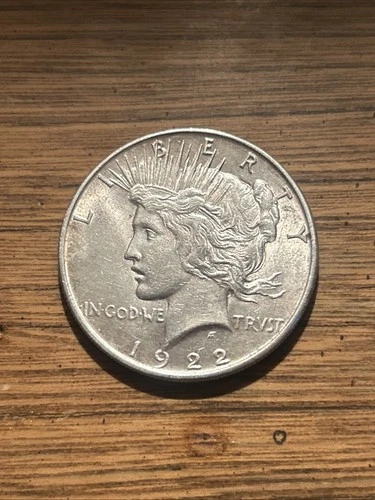1922 Peace Silver Dollar – Philadelphia Mint – 90% Silver – Circulated Condition