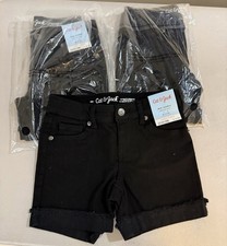 Lot Of 3 Cat  Jack Girls Black Midi Shorts Size  M 7/8 Target Girls Shorts